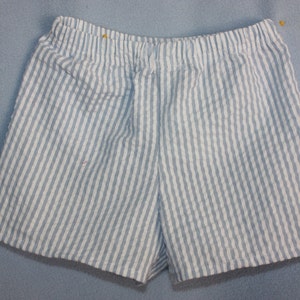Baby Boy Boxers  Just like Dad   Blue and White Stripe