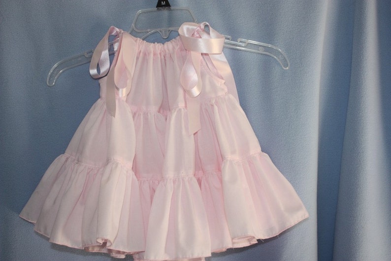 Heirloom Ruffle-tiered Pillowcase Dress with sassy ruffle bloomers panty image 2