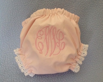 Special Price diaper cover Girl - bloomer - girl diaper cover - cover up the diaper  - Monogram - Initials - - handmade - photo shoot