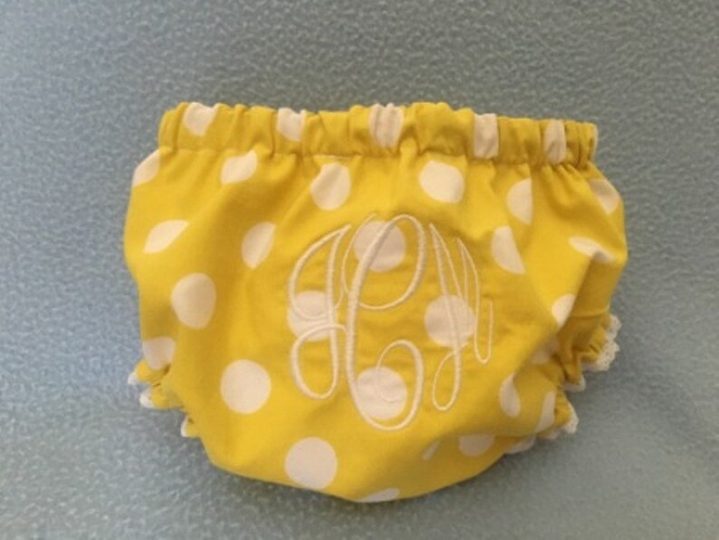 Diaper cover Girl bloomer girl diaper cover cover up the diaper Monogram Initials handmade photo shoot image 1