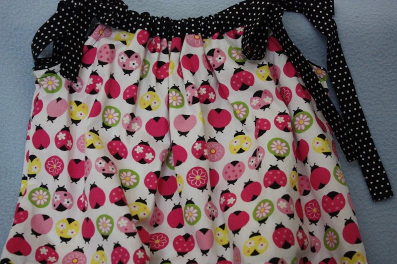 Ladybug First Birthday Pillowcase Dress immagine 2