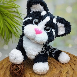 Tom Cat Knitting Toy Pattern Bundle | Amigurumi Cat Tutorial PDF | Plush Cat Crochet Pattern PDF | Digital Download File