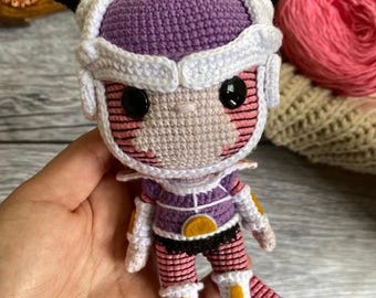 Frieza Crochet Pattern, Dragon Ball Villain Amigurumi (PDF Pattern)