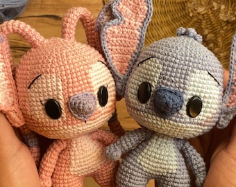 Jumbostygn och ängelvirkmönster, Disney Amigurumi (PDF)