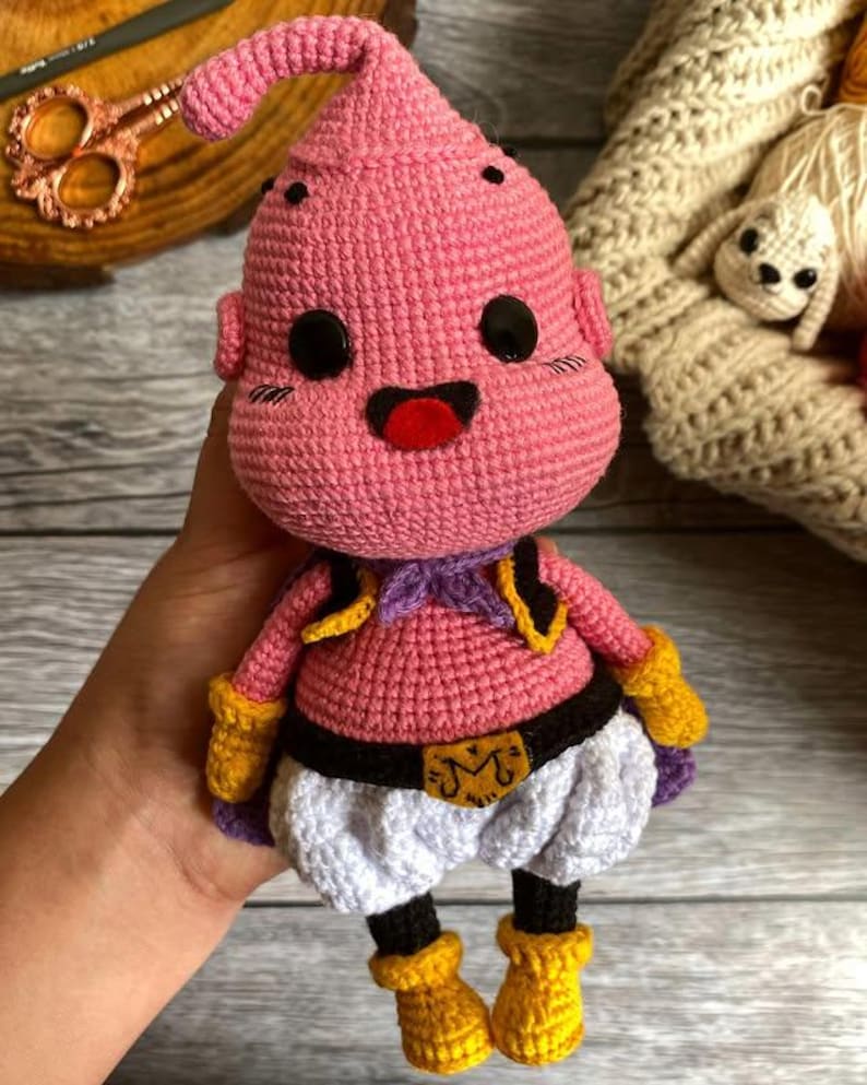Majin Buu Anime Pattern Amigurumi Majin Buu Crochet Pattern, Majin Buu ...