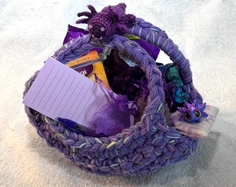 Purple Lavender Axolotl Gift Basket