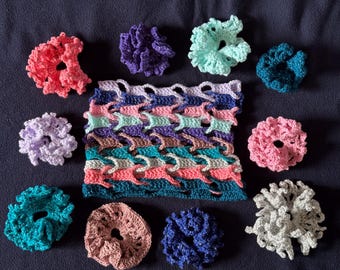 Sparkly Cowl and Scrunchie Set