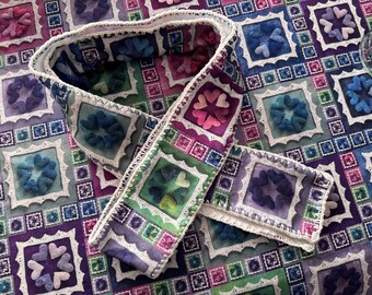 Framed Hearts Fleece Scarf