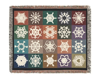 Snowflake Love Woven Blanket