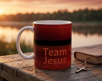 Team Jesus Sunrise Coffee Mug | Christian Ceramic Cup