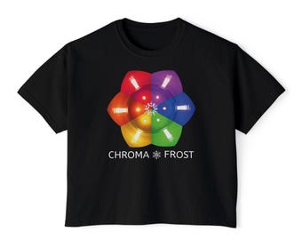 Chroma Frost Color Wheel T-Shirt | Rainbow Light Graphic Tee
