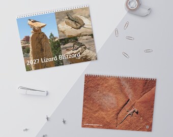 Desert Lizard Wall Calendar (2027) | Wildlife Photography, Spiral-Bound