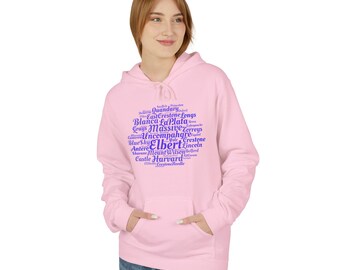 Colorado's 14ers Unisex Midweight Softstyle Fleece Hoodie