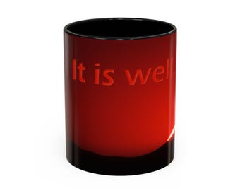 It Is Well Sunset Cup | Accent Coffee Mug