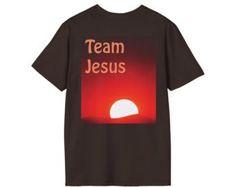 Team Jesus T-Shirt | Christian Faith Tee  Front Pocket Area Design