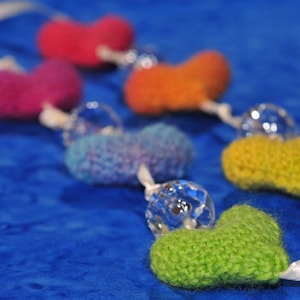 Crocheted Rainbow of My Heart Necklace