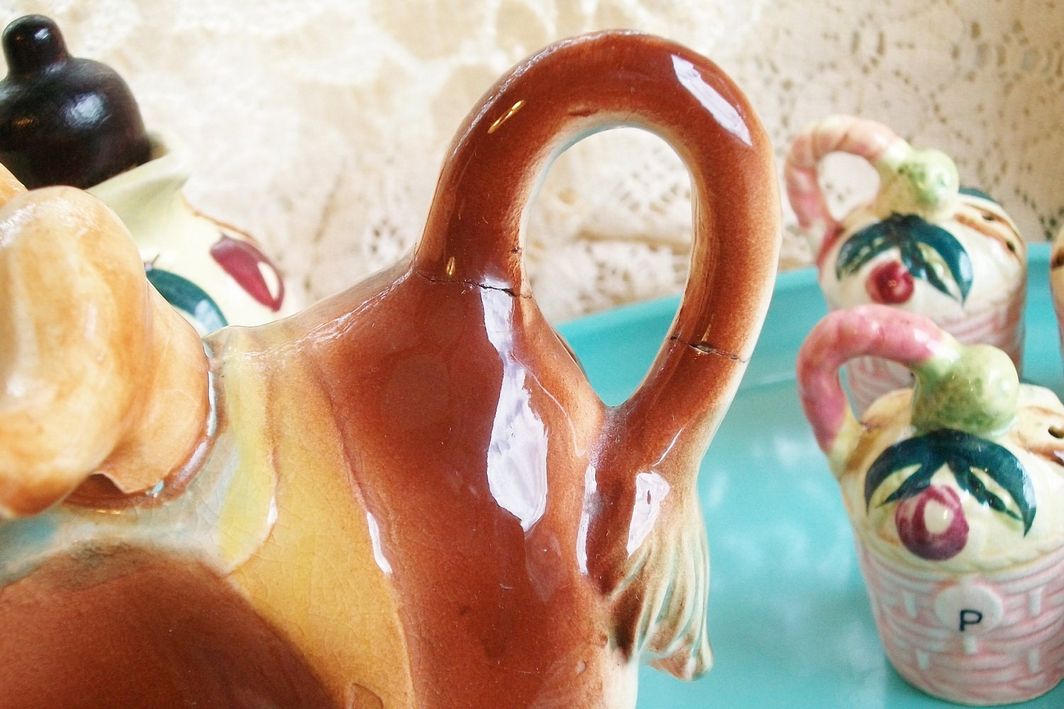 Vintage Donkey Burro Salt and Pepper and Shaker plus Cruets Etsy