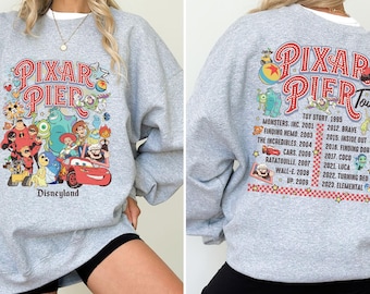 Pixar Pier Disneyland Sweatshirt, Disneyland Pixar Fest 2024 Sweatshirt, Meet me at Pixar Pier Disney Pixar Characters,Disneyland Trip Shirt