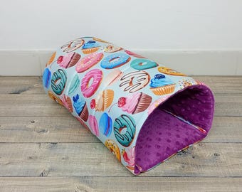 Soft fleece hideaway for small animals - Guinea pig, rabbit, hedgehog