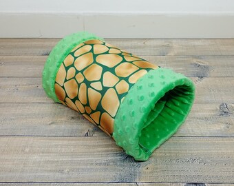 Cozy Small Pet Hideout: Fleece Tunnel for Guinea Pigs, Hedgehogs - Soft Cage Accessory