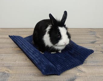 Velvet Small Pet Bed – Cozy Rabbit, Guinea Pig & Chinchilla Cushion, Washable with Waterproof Bottom