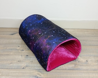 Guinea pig fleece hideout tunnel, ideal accessories for rabbits, hedgehogs & small animals