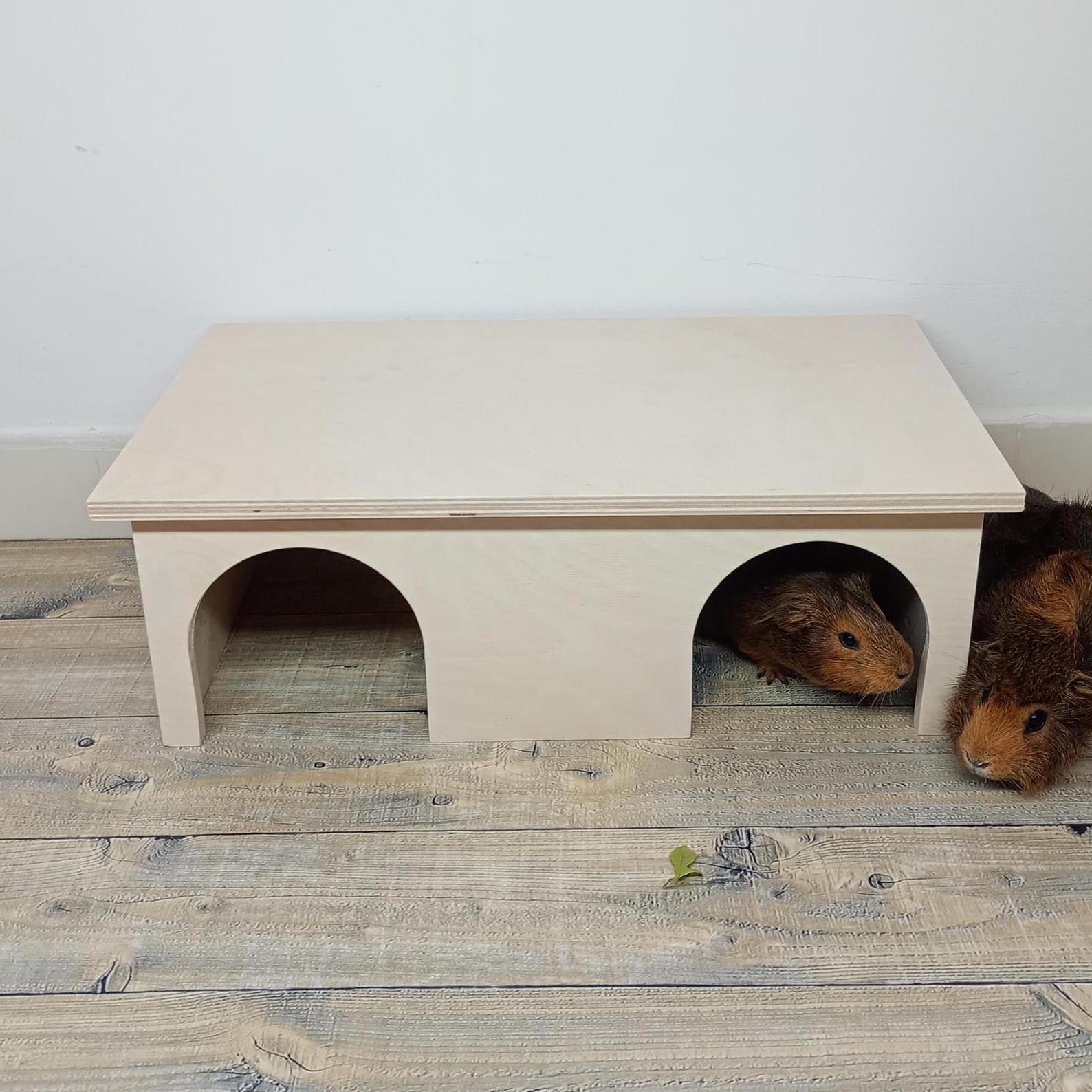 Cozy Wooden Hideaway for Guinea Pigs, Rabbits & Chinchillas. Guinea Pig ...