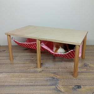 Double Handmade Fleece Guinea Pig Hammock – Cozy Cage Bed for Small Pets