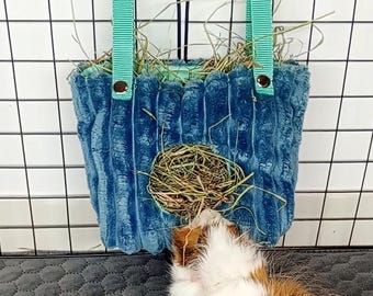 Essential Cage Feeder for Small Pets - Durable Hay Bag for Guinea Pigs, Rabbits, & Chinchillas