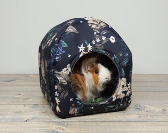 Small Animal Beds - Plush Hideout Cave For Hamsters, Guinea Pigs & Chinchillas