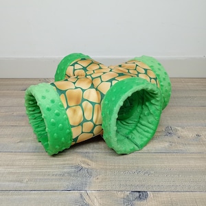 Handmade cozy small pet tunnel for guinea pig and hedgehog, guinea pig cage accessories.