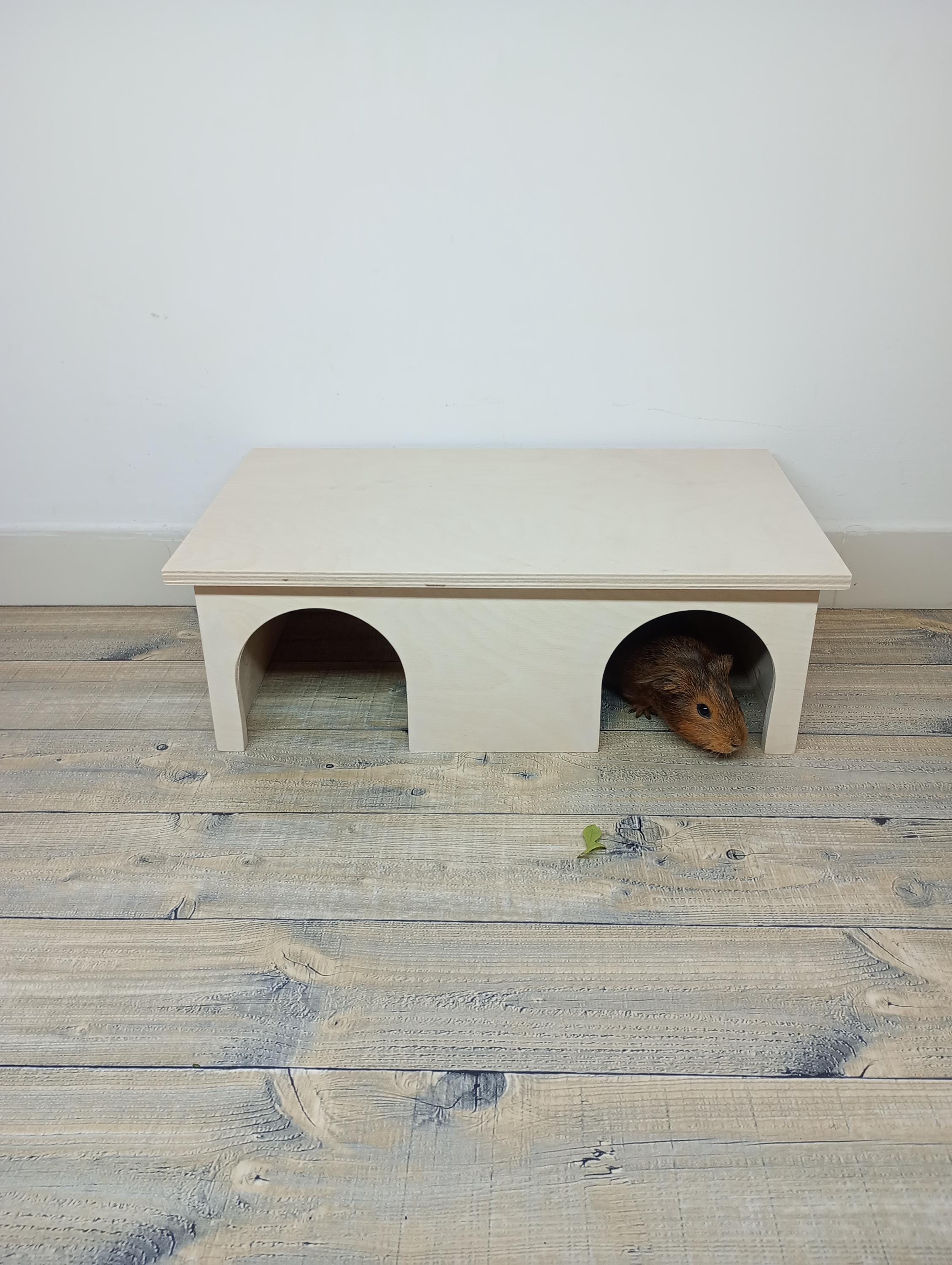 Curated visual reference: Fresh Look at Cozy Wooden Hideaway For Guinea Pigs Rabbits Chinchillas Guinea Pig