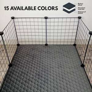 Guinea pig cage liner, fleece cage liner for guinea pigs, hedgehogs, and other small pets.