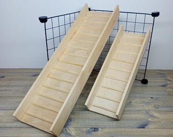 Rampe en bois pour cochons d'Inde et lapins - Accessoire pour cage pour petits animaux