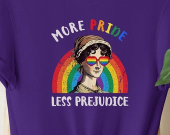 More Pride Less Prejudice Shirt, LGBTQ+ Equality T-Shirt, Anti Discrimination Pride Parade Shirt, Rainbow Social Justice T-Shirt for All