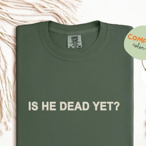 Is He Dead Yet? Shirt, Anti Trump Shirt, Comfort Colors, Not Subtle Anti Trump Shirt, Resist And Persist, Social Activist Shirt, Trump Tee