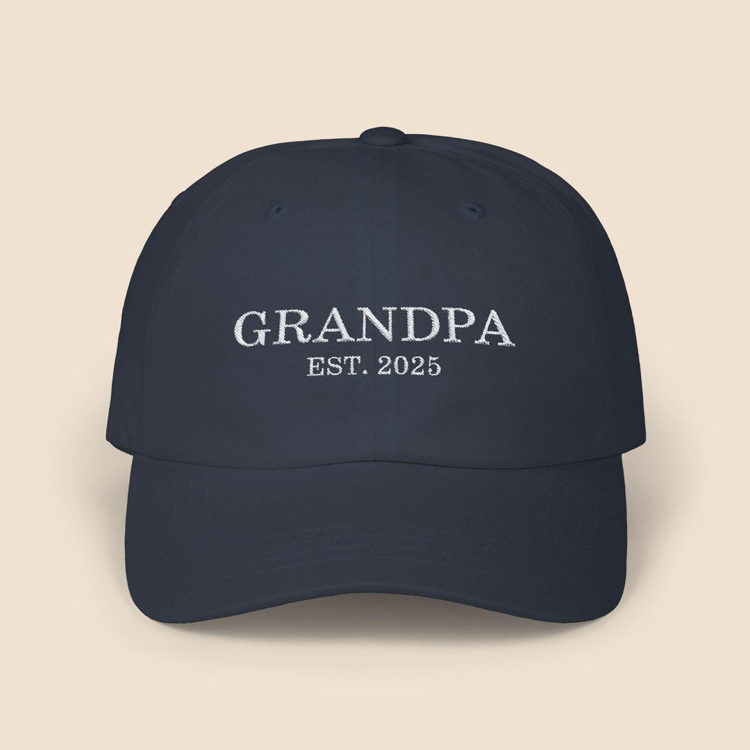 Future Grandpa Gift Grandpa Est 2025 Hat Dad Cap for Expecting Parents ...