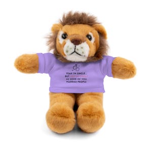 Single Stuffed Animals With Tee - Etsy