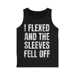 Ich Flexed Männer Softstyle Tank Top