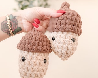 Heirloom Baby Acorn Plush | Crochet Acorn Plushie | READY TO SHIP