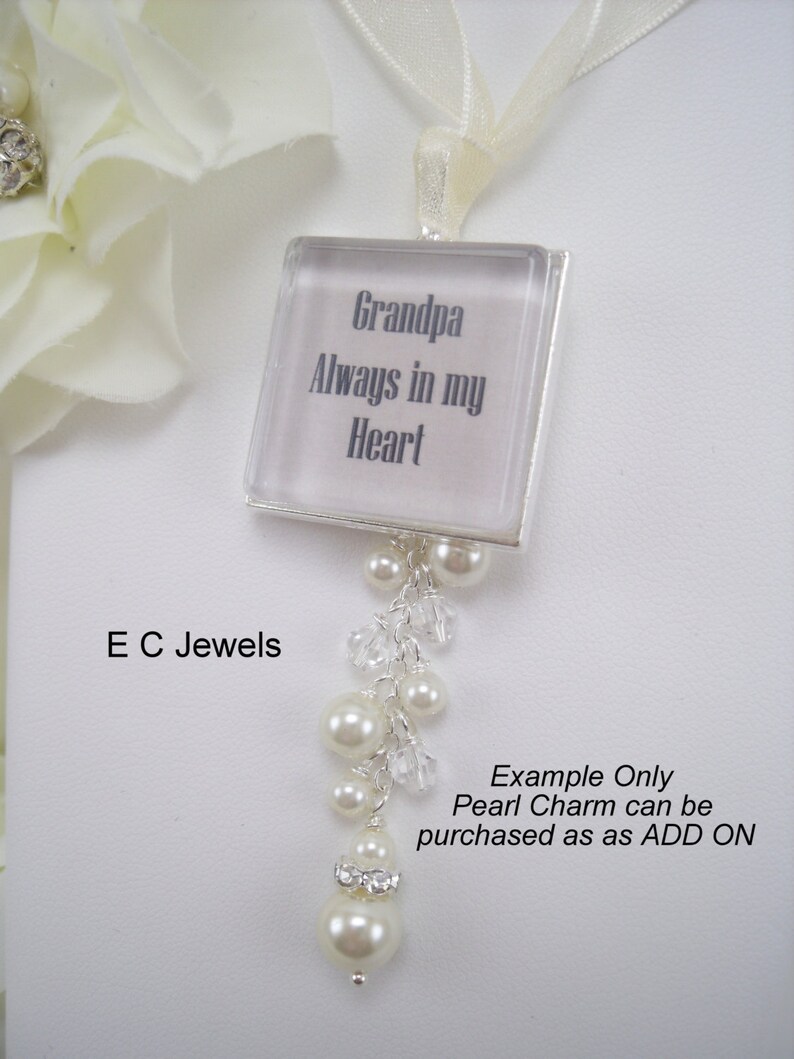 Custom Photo Bouquet Charm Etsy