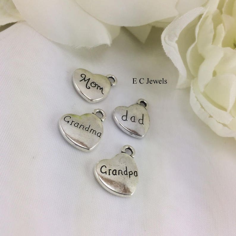 Angel Wing Bouquet Charm with Pearl Accent Something Blue