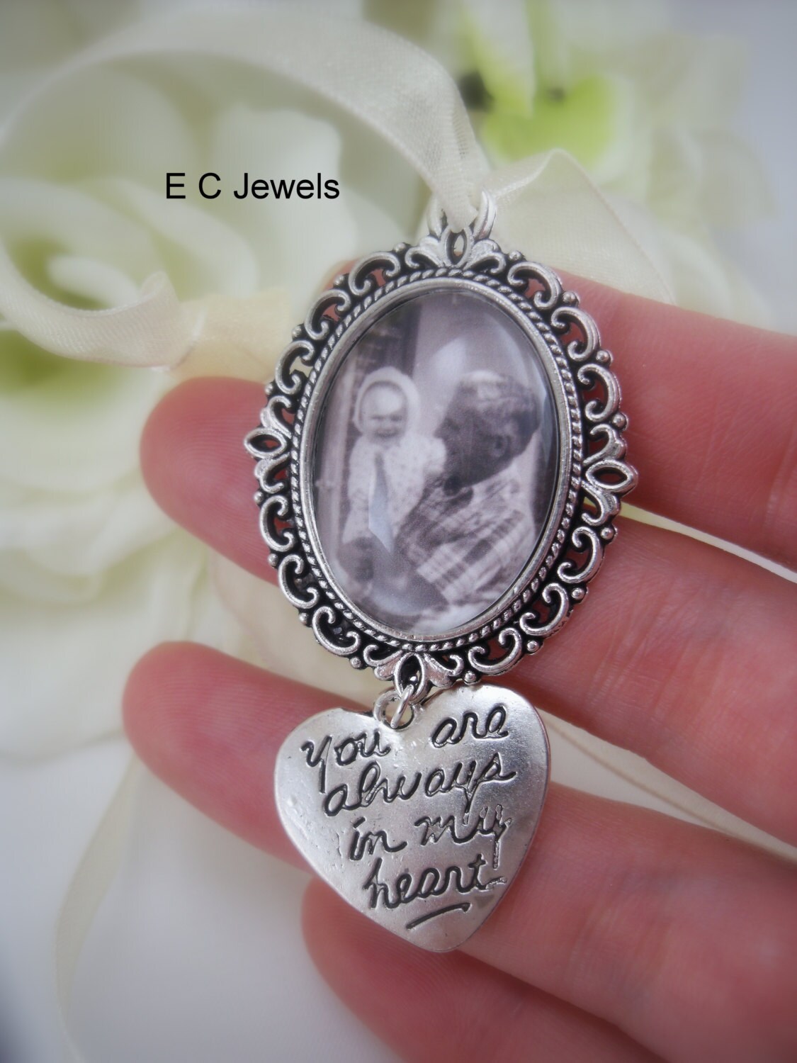 Custom Photo Bouquet Charm