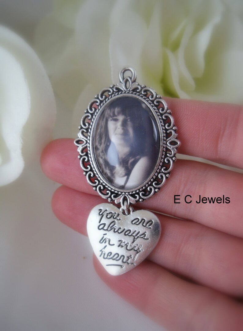 Custom Photo Bouquet Charm Etsy