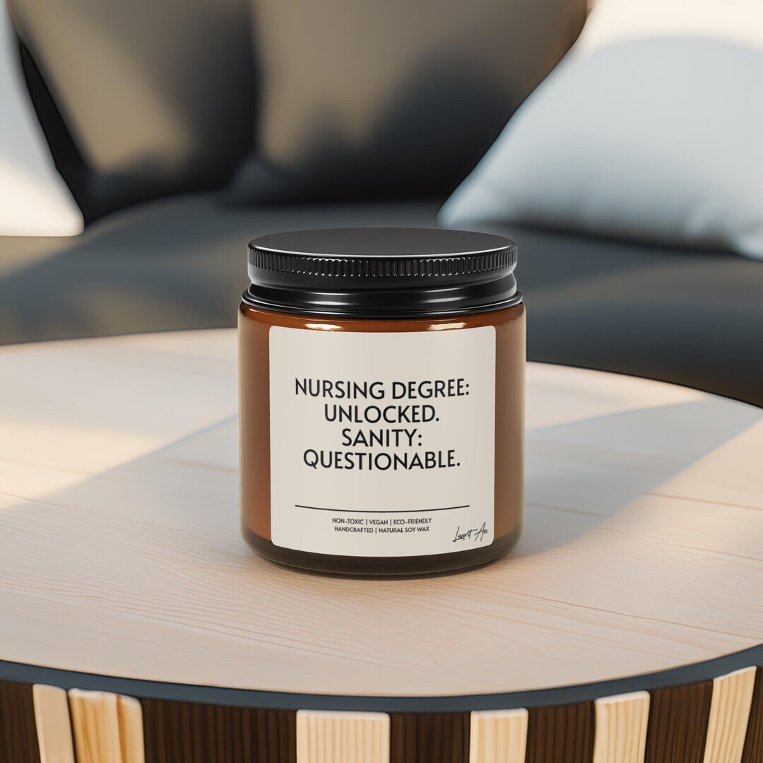 Questionable Gift Funny Nursing Scented Candle Gift, Questionable Sanity Present for ...