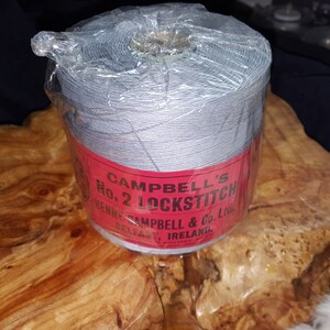 Campbell&#39;s No. 2 Lockstitch Thread Belfast Ireland 5 Cord Spool 500 Grams