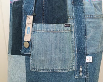 BLESSINGS! Valerie Collection - Organic denim tote bag