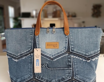 Denim handtas (Bernadette)