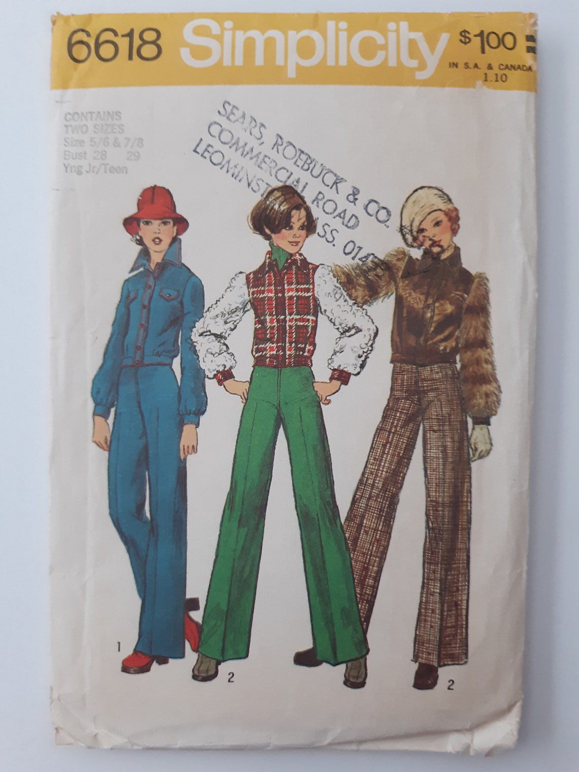 Vintage 70er Jahre Einfachheit 6618 UNCUT junge Junior Vintage 70er Jahre Einfachheit 6618 UNCUT junge Junior