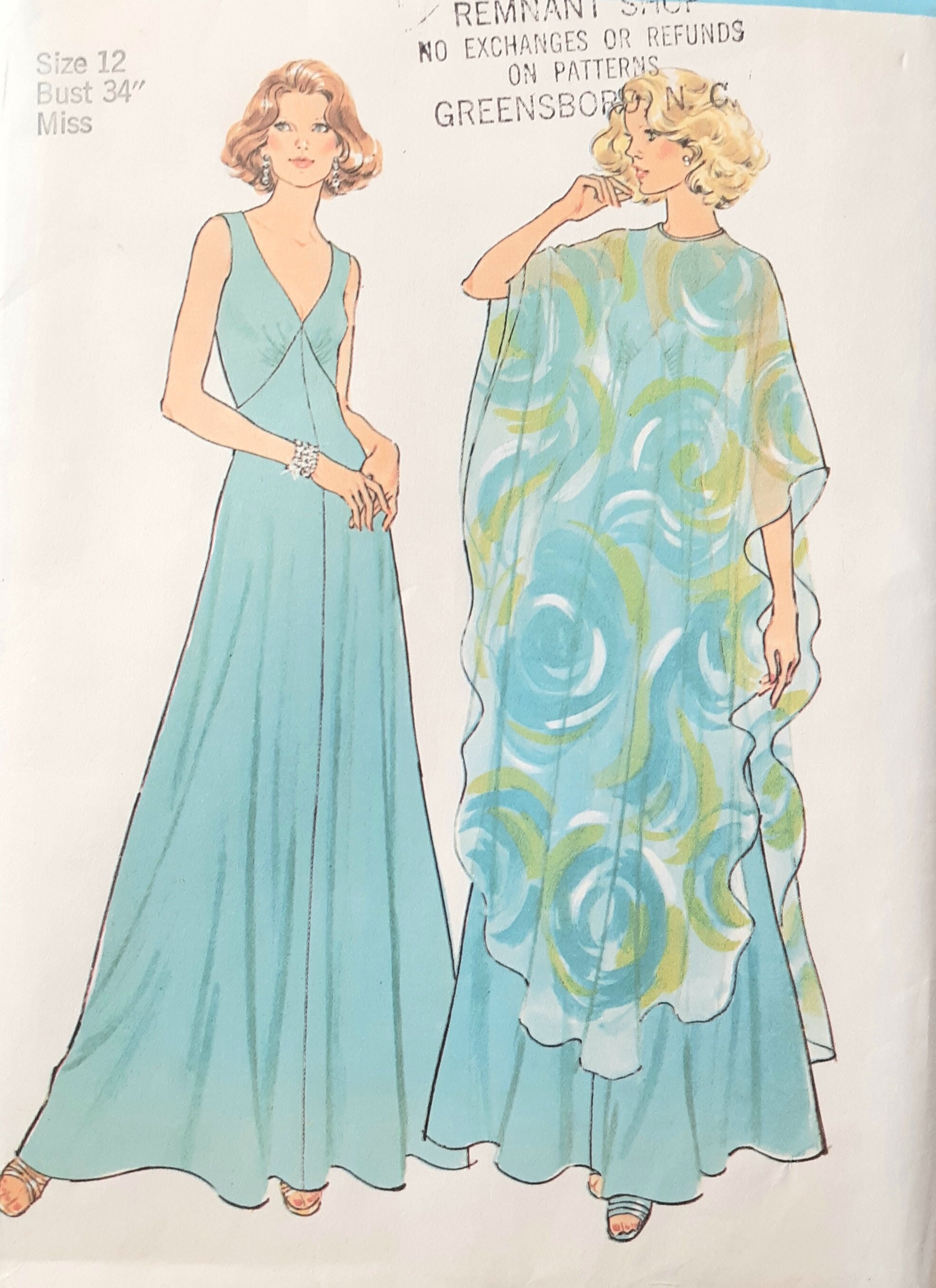 Chiffon Overlay Dress Sewing Pattern - Etsy